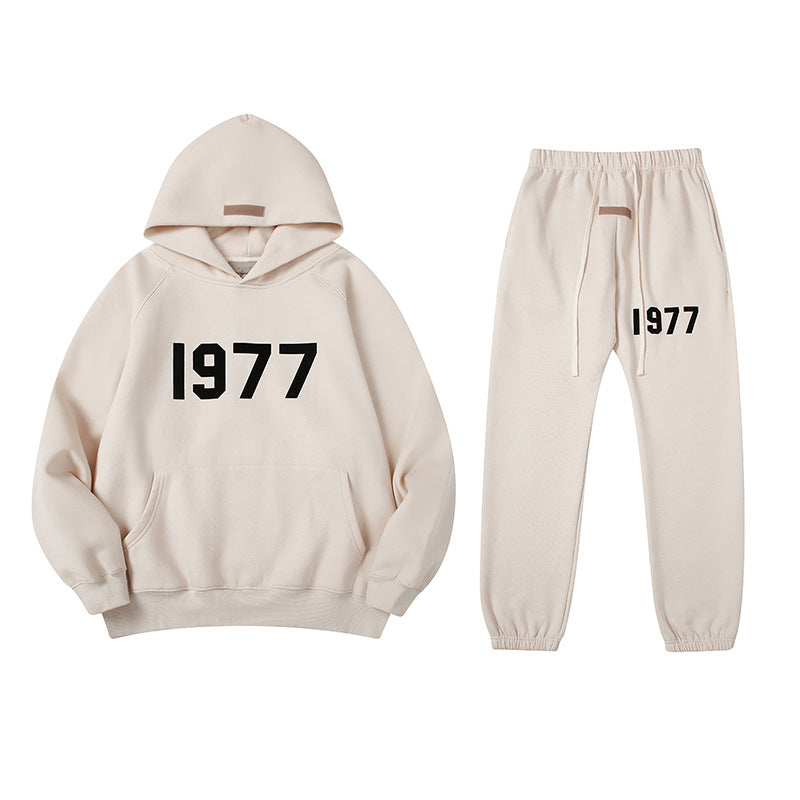 Ess Hoodies and Sweatpants Set High Quality Men's Tracksuits 100% Cotton Sweatshirts Pullover Streetwear Hoodie for Men