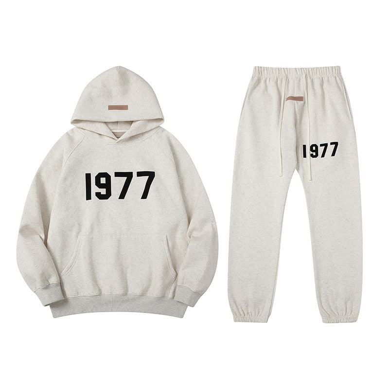 Ess Hoodies and Sweatpants Set High Quality Men's Tracksuits 100% Cotton Sweatshirts Pullover Streetwear Hoodie for Men